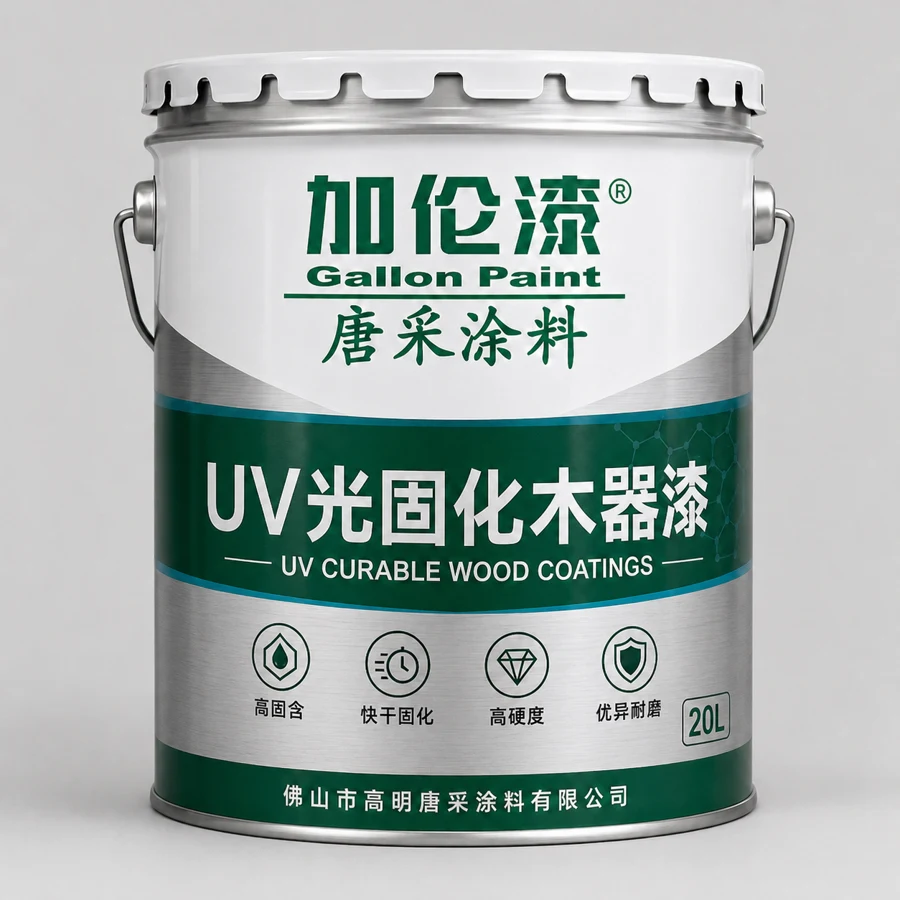 Gallon Paint UV-curable wood coating packaging